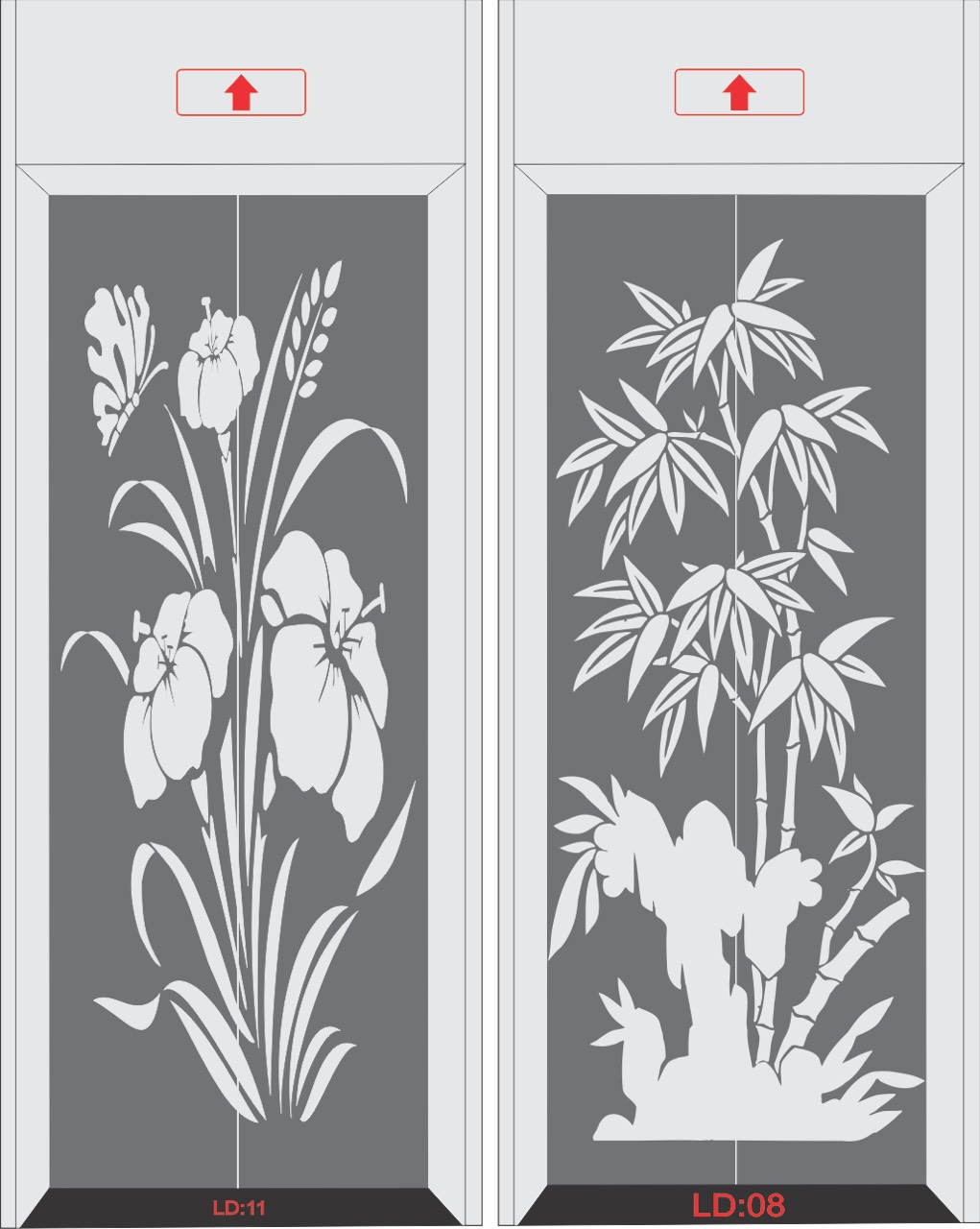 mẫu cửa tầng Thang Máy Thuận An